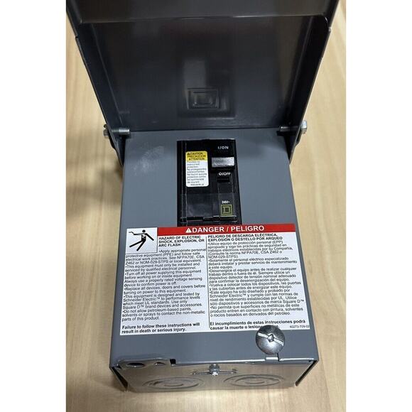QO200TR SQUARE D 60AMP 240V Enclosed Case w/ QO200 Circuit Breaker (New-In-Box) - Picture 5 of 6